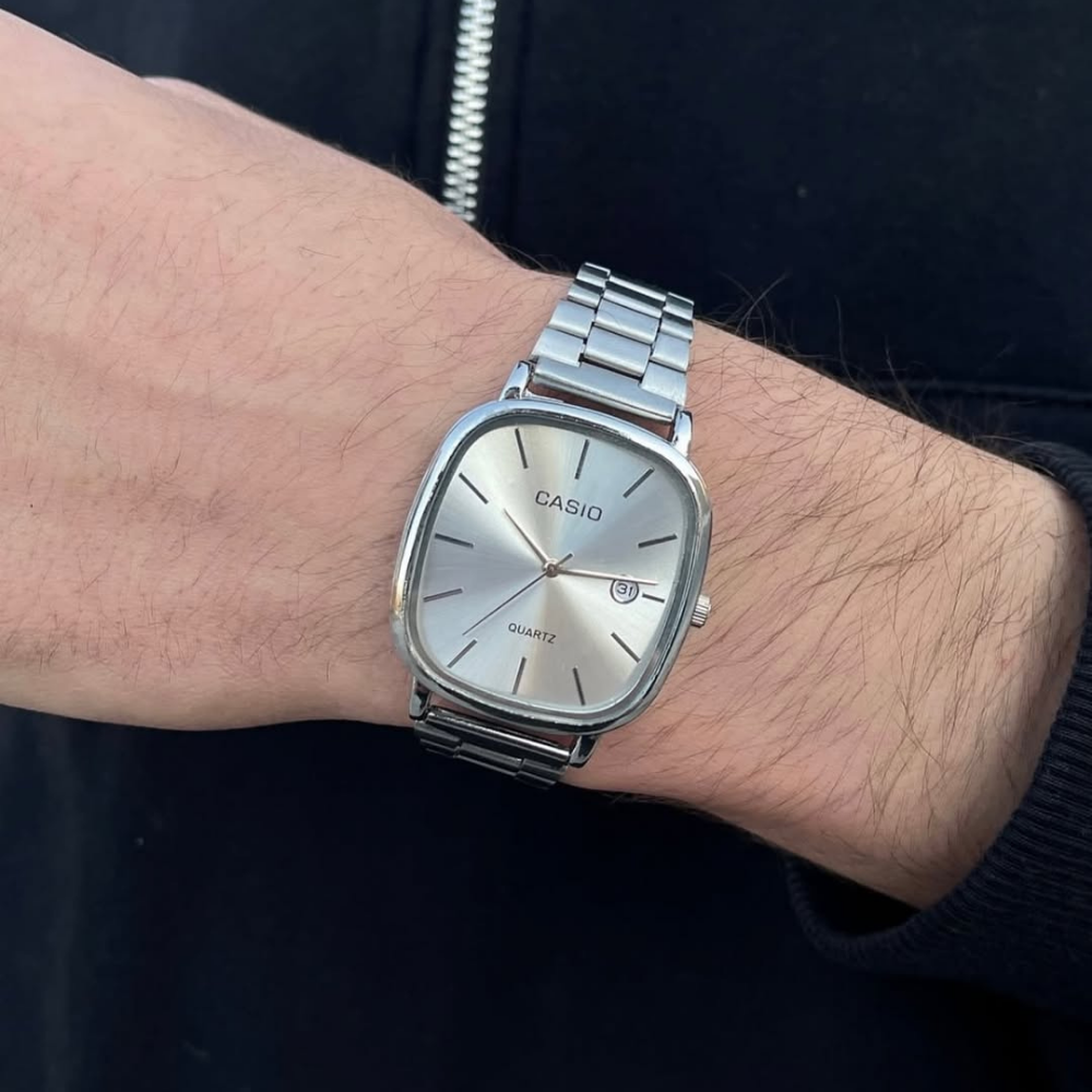 Casio Gri Vintage Saat Çam Yeşili