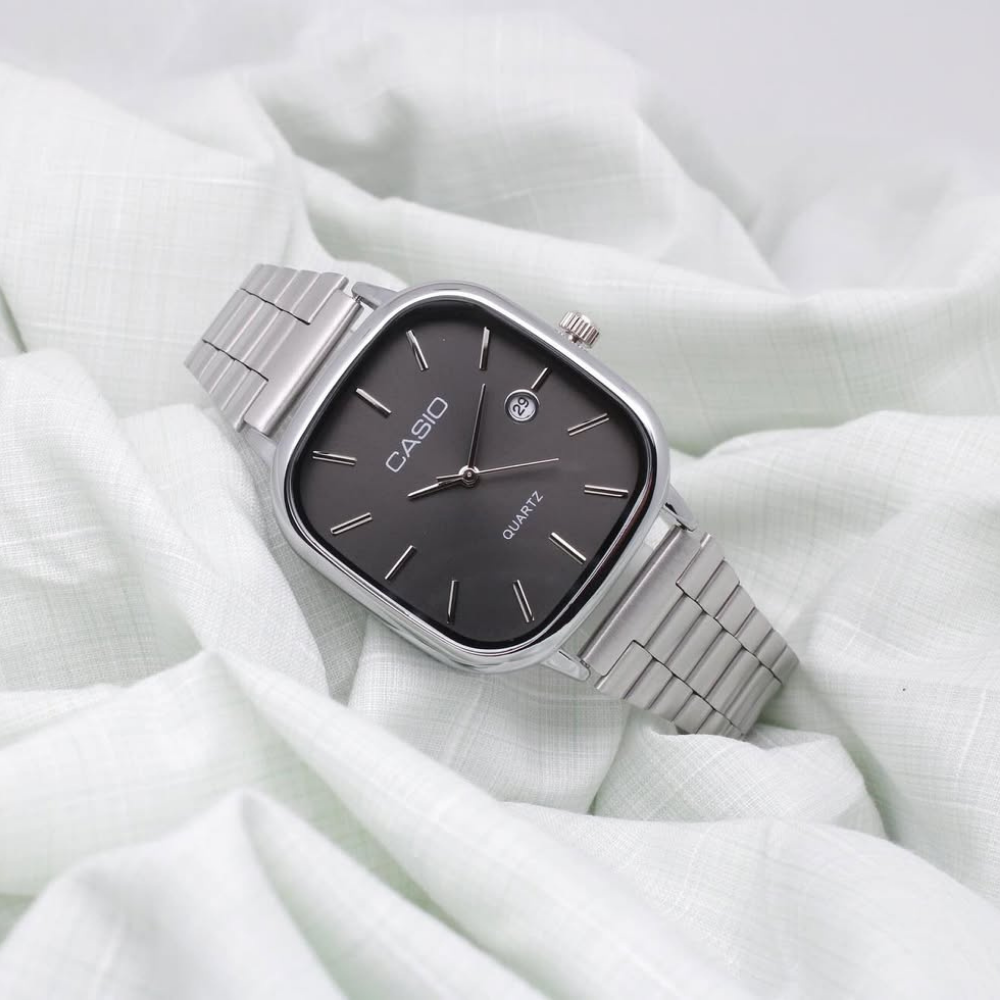 Casio Siyah Vintage Saat Çam Yeşili