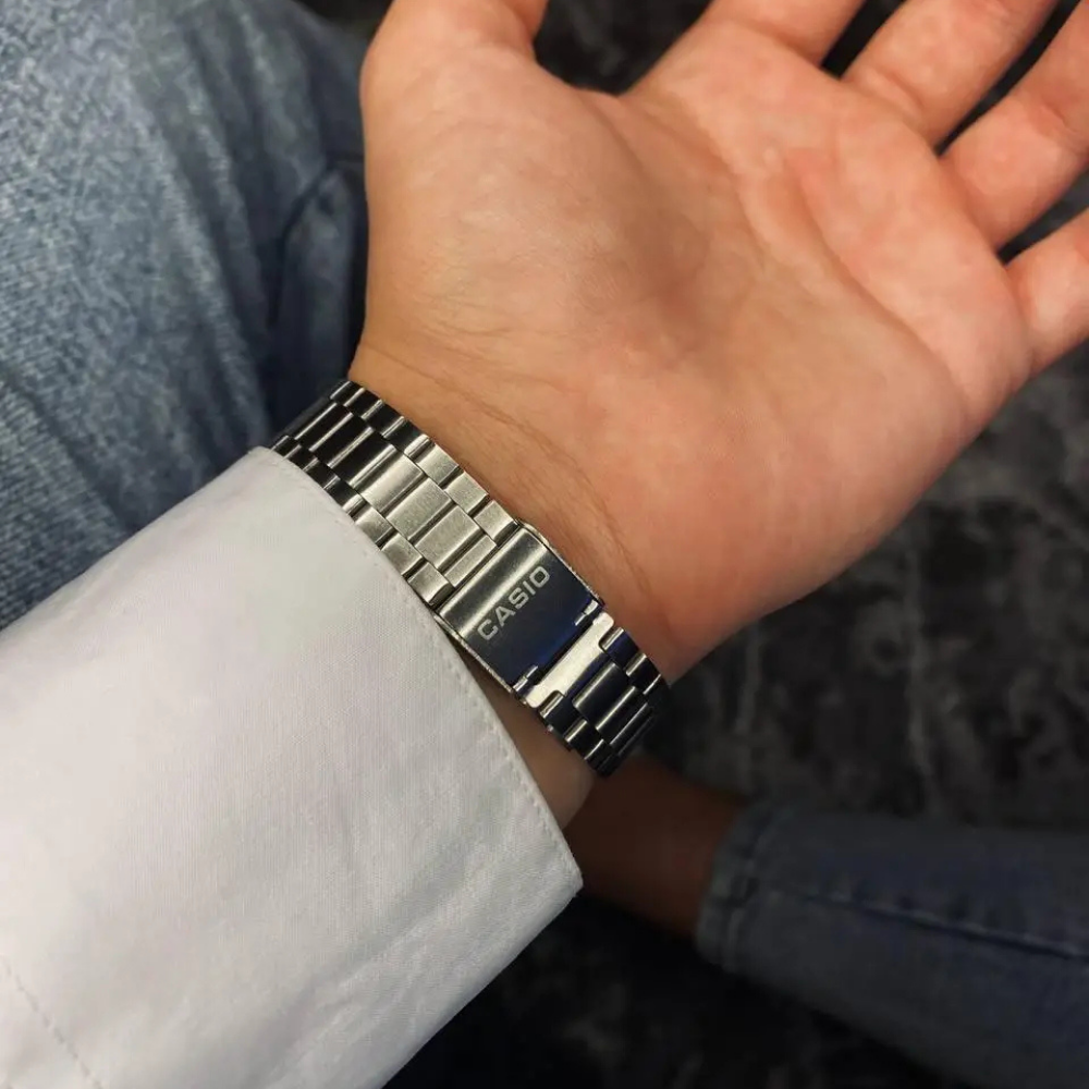Casio Gri Vintage Saat Çam Yeşili
