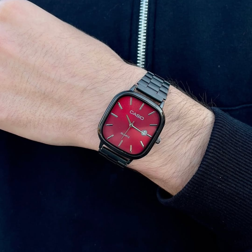 Casio Siyah Vintage Saat Çam Yeşili