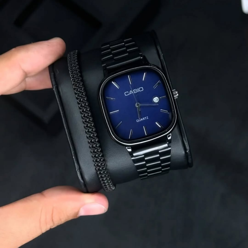 Casio Siyah Vintage Saat Çam Yeşili