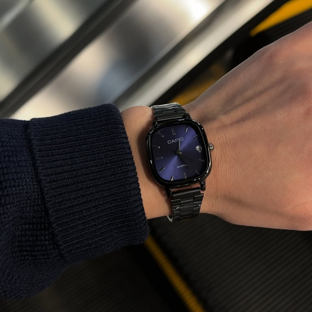 Casio Siyah Vintage Saat Çam Yeşili