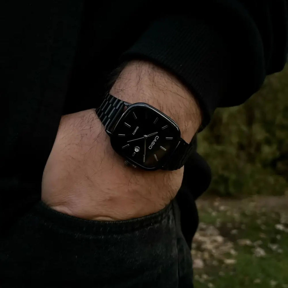 Casio Siyah Vintage Saat Çam Yeşili