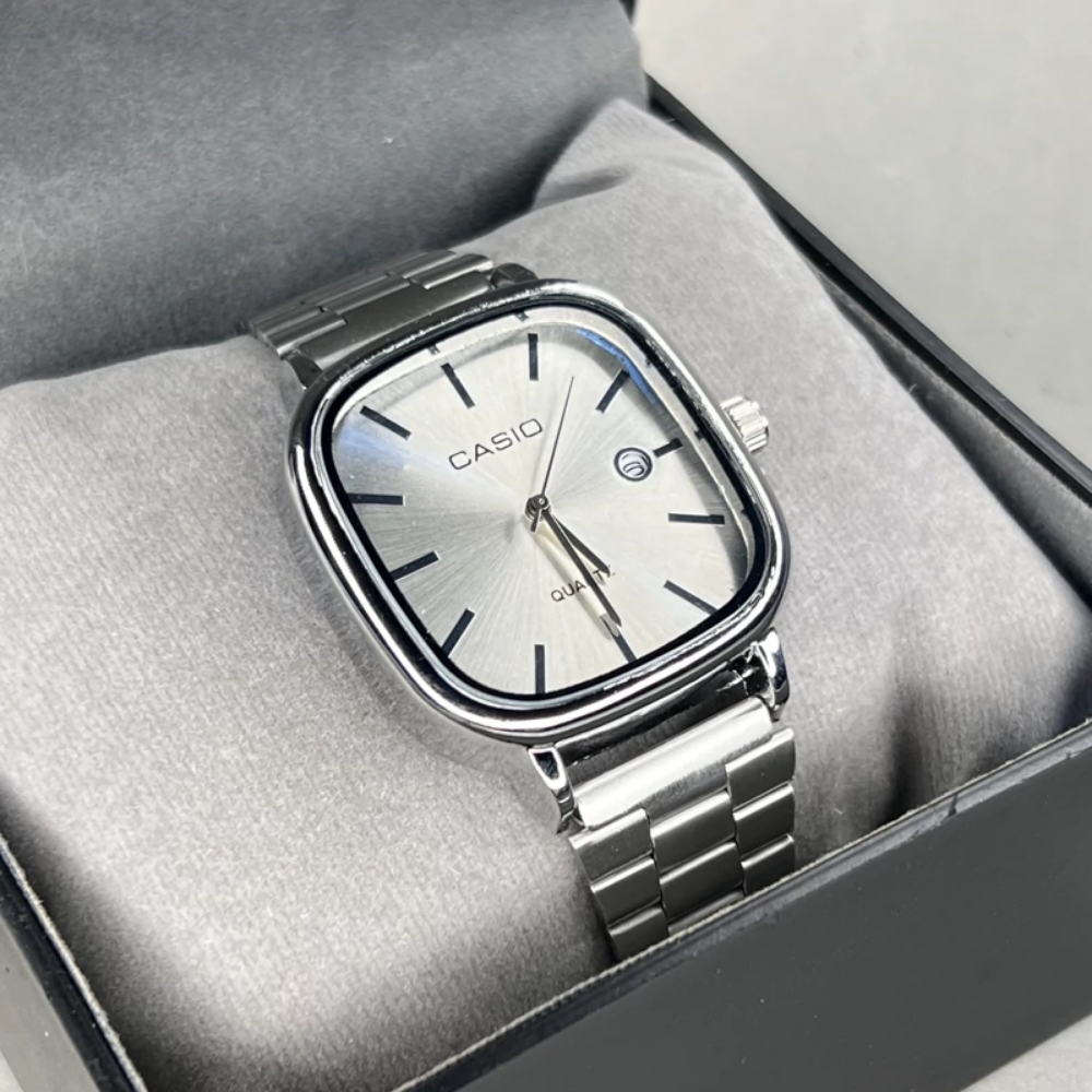 Casio Gri Vintage Saat Kar Beyazı