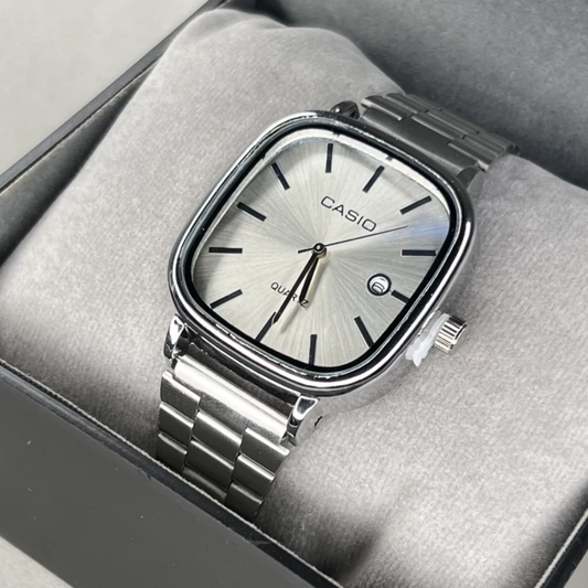 Casio Gri Vintage Saat Kar Beyazı