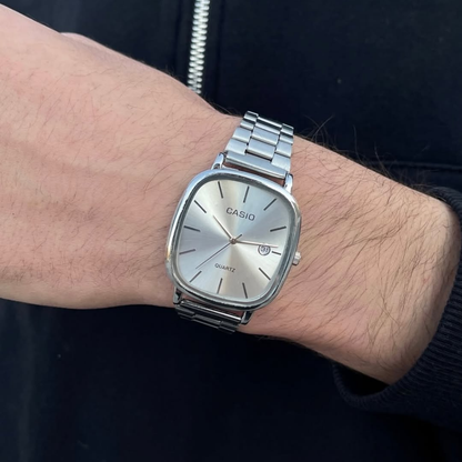 Casio Gri Vintage Saat Kar Beyazı