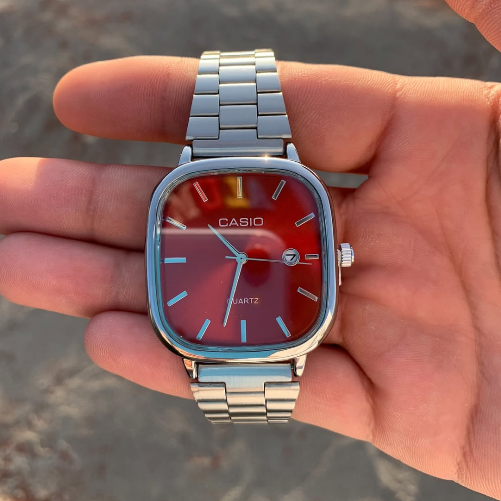 Casio Gri Vintage Saat Kar Beyazı