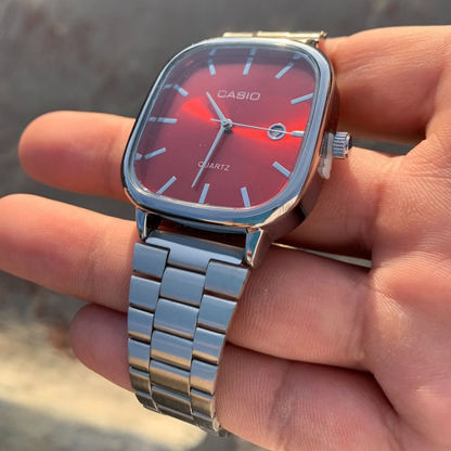 Casio Gri Vintage Saat Kar Beyazı
