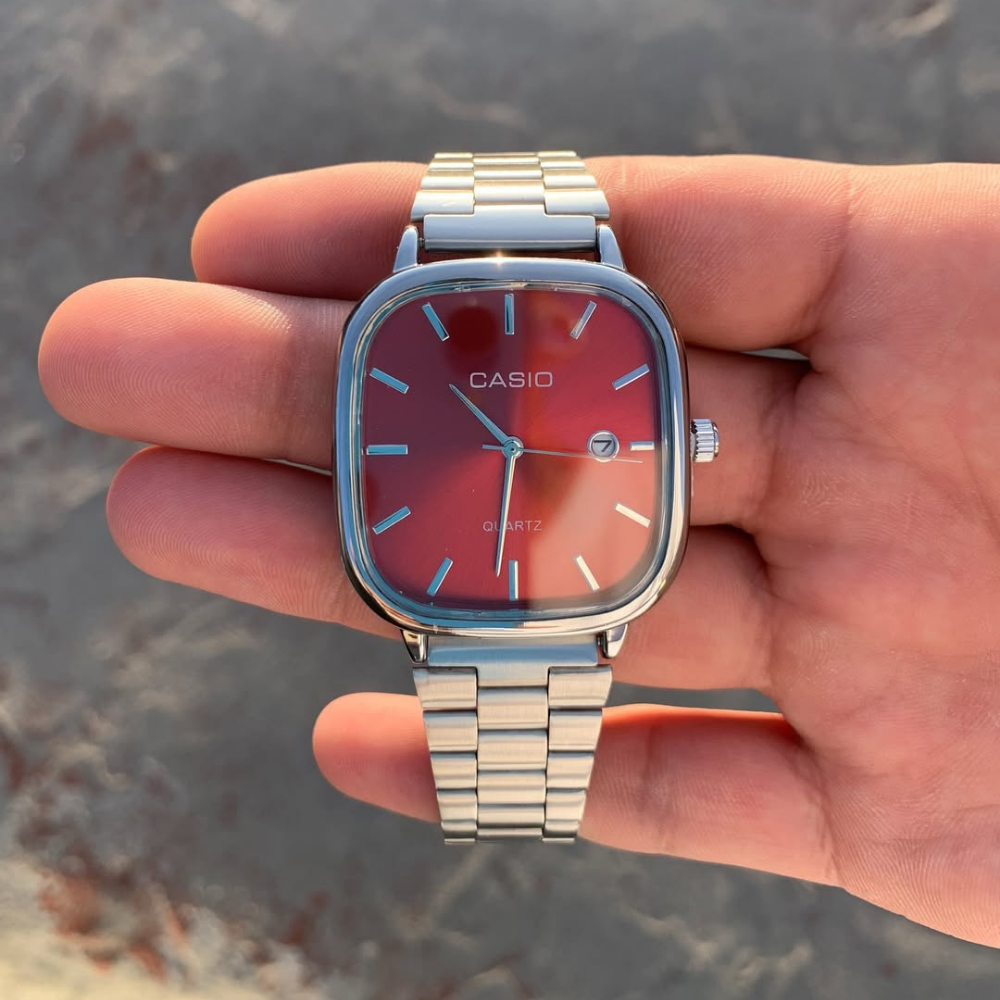 Casio Gri Vintage Saat Kar Beyazı