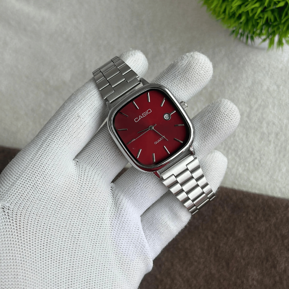 Casio Gri Vintage Saat Kar Beyazı