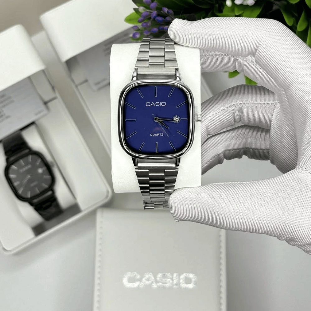 Casio Gri Vintage Saat Kar Beyazı
