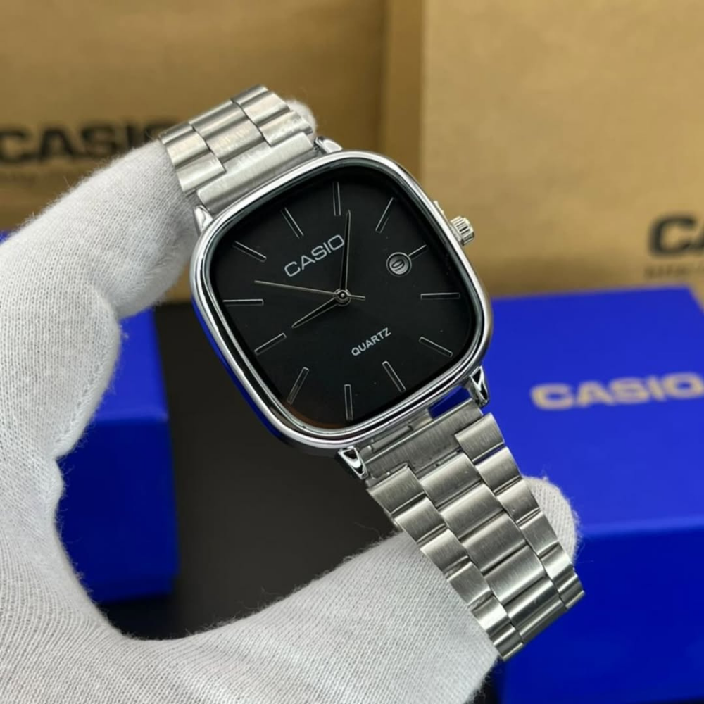 Casio Gri Vintage Saat Kar Beyazı