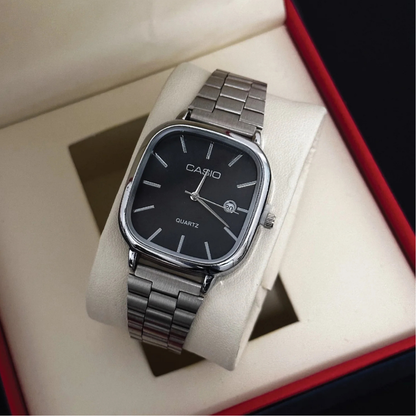 Casio Gri Vintage Saat Kar Beyazı