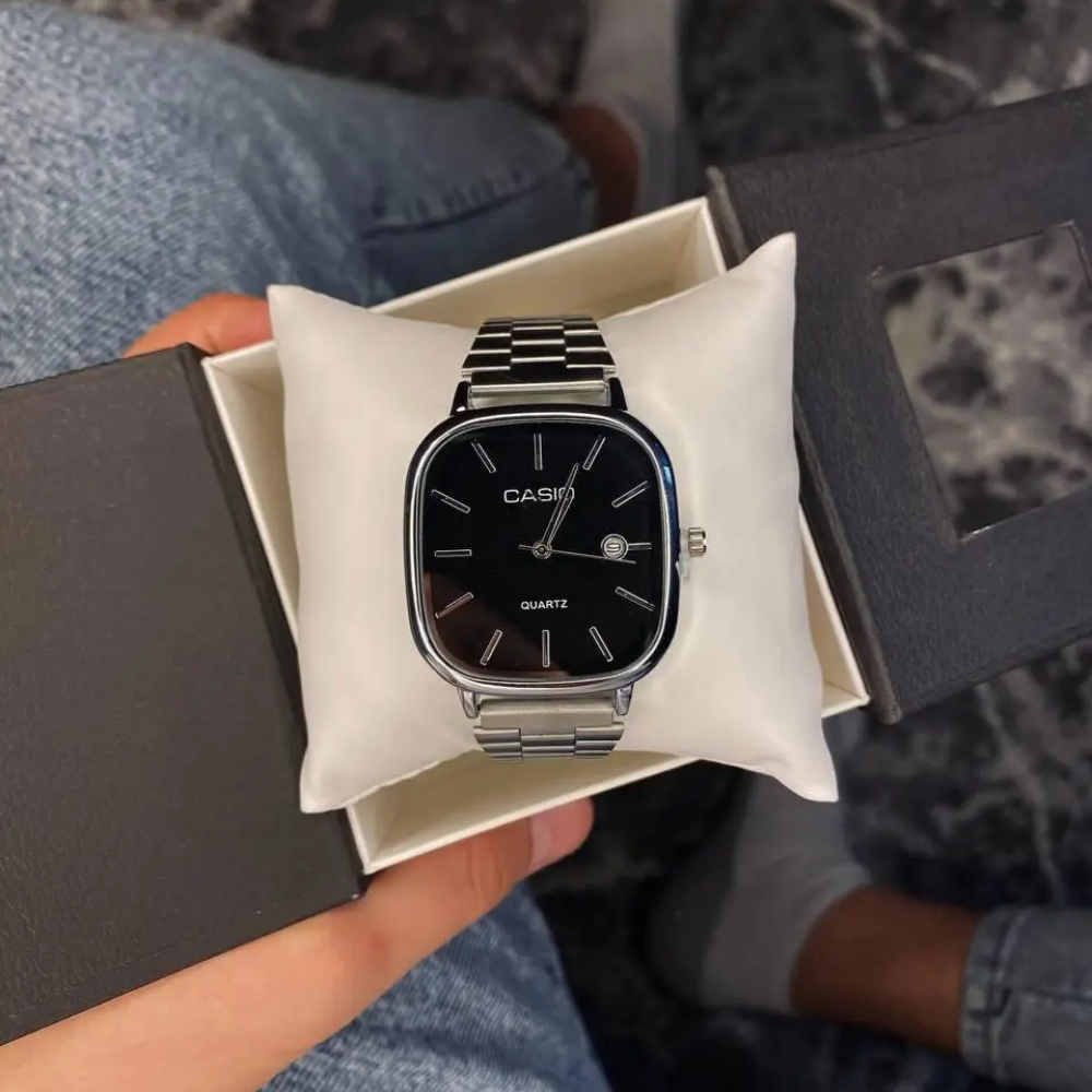 Casio Gri Vintage Saat Kar Beyazı