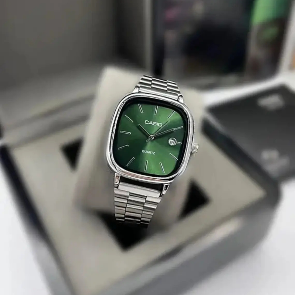 Casio Gri Vintage Saat Kar Beyazı