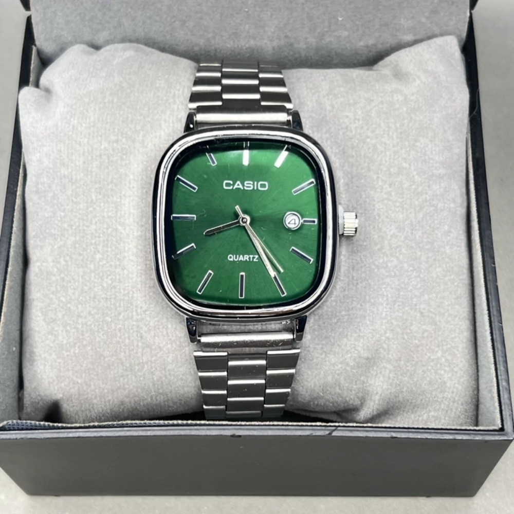 Casio Gri Vintage Saat Kar Beyazı