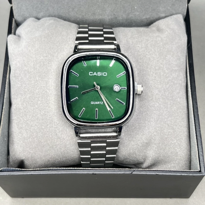 Casio Gri Vintage Saat Kar Beyazı