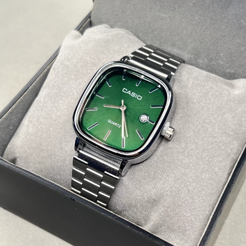 Casio Gri Vintage Saat Kar Beyazı
