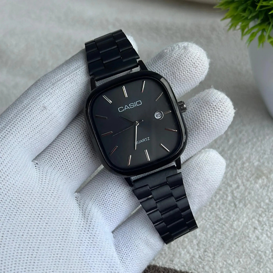 Casio Siyah Vintage Saat Gece Siyahı